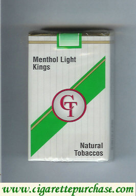 CT Menthol Light cigarettes natural tobaccos